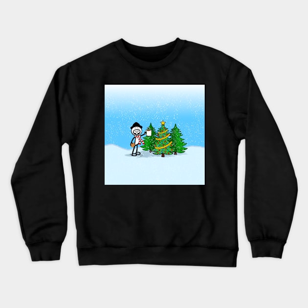 Christmas With A Cookie Crewneck Sweatshirt by GDGCreations